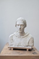 Portrait aus Gips - lebensgroß